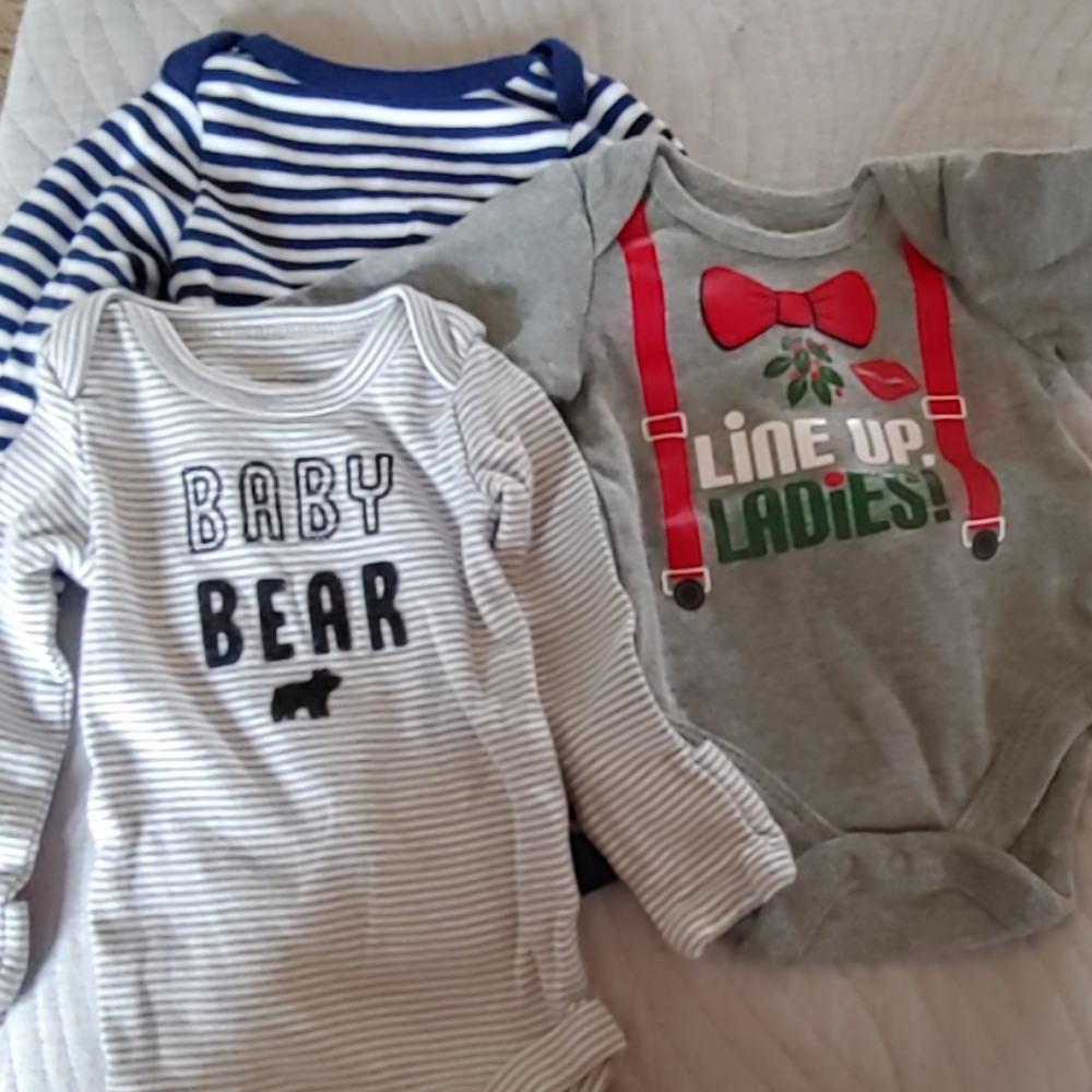 3 baby boy onesies